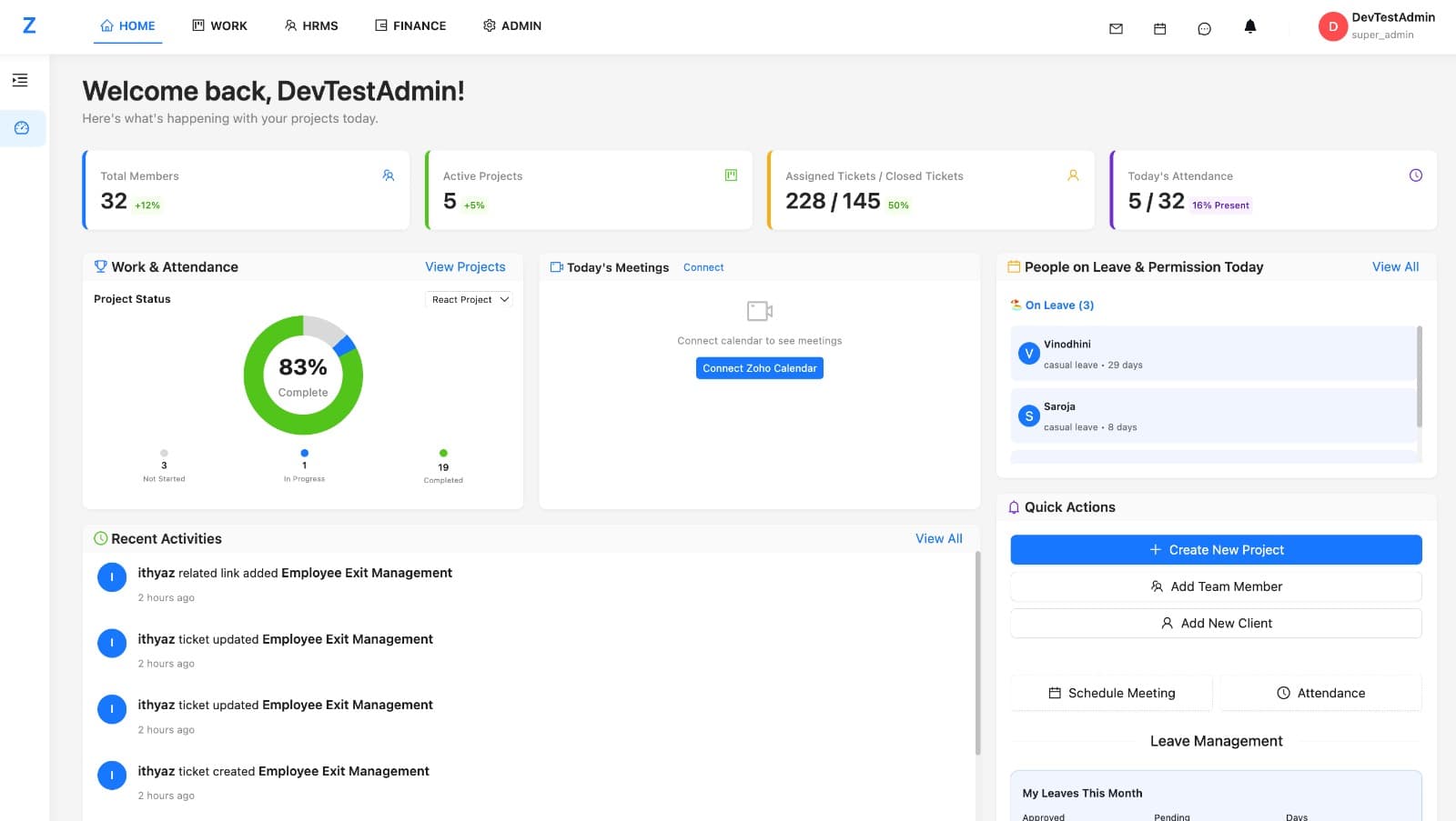Dashboard Preview